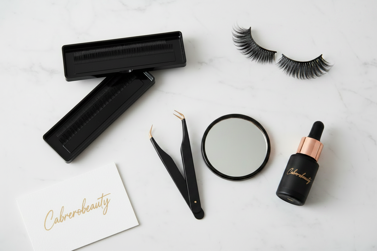 Cabrerobeauty svart utstyr med vipper