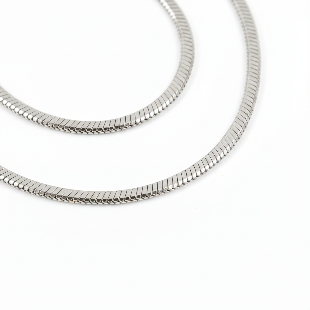Silver Snake Chain Necklace